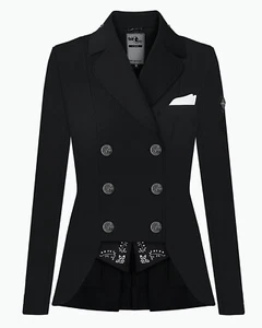 Fairplay Damen Dressur Kurzfrack Fleur Summer black FS/23 - Picture 1 of 2