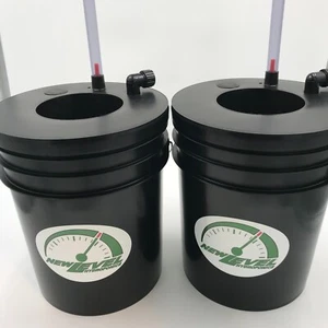 2 Bucket and Grow LID DWC combo - NEW LEVEL HYDROPONICS  -  3.5 or 5 gallon - Picture 1 of 6