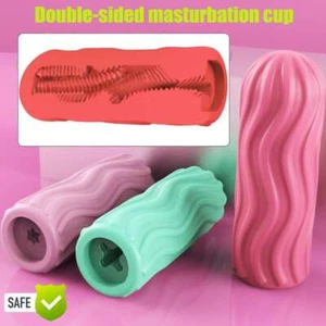 Masturbator-Cup Male Mini Endurance- Silicone Lubricant-Stroker-Reused Adult - Picture 1 of 14