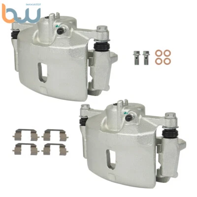 2pc Front Brake Calipers w/ Bracket for 2010 2011 2012 2013 2014 Honda Insight - Image 1 of 4