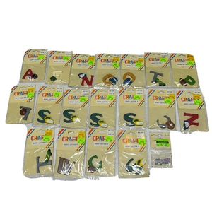 Vintage Resin Alphabet Letters Sports Theme 1-1/2” Monogram Frank’s Crafts New - Picture 1 of 14
