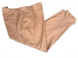 NEW Hearts of Palm Women's Chino Cotton Pants Size 24W 3X Light Brown Stretch - Picture 1 of 9