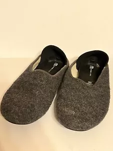 MAHABIS • Men EU 45 US 11• Classic Wool Lined Grey Slipper ONLY No Rubber Soles - Picture 1 of 6