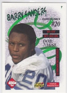 BARRY SANDERS 1996 Collector's Edge BIG EASY INSERT Football Card DETROIT LIONS - Picture 1 of 2