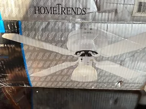WHITE OLD SCHOOL FLUSHMOUNT 42INCH CEILING FAN - Picture 1 of 2
