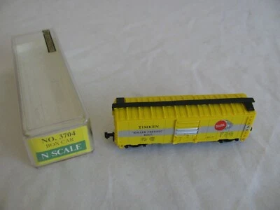 Model Power N Scale Trains Timken Roller Freight Box Car #3704 NOS - Image 1 of 4