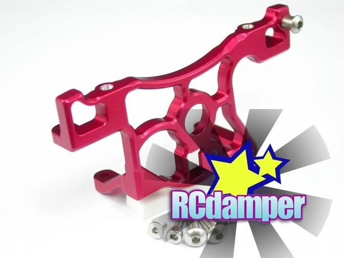 GPM TRAXXAS 1/10 SLASH LCG 4x4 RED ALUMINUM REAR MAIN SPUR GEAR MOUNT - Image 1 of 1