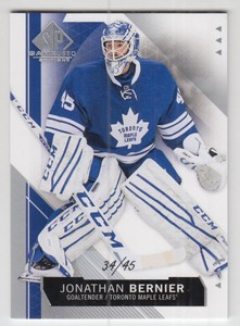 2015-16 SP Game Used #34 Jonathan Bernier /45