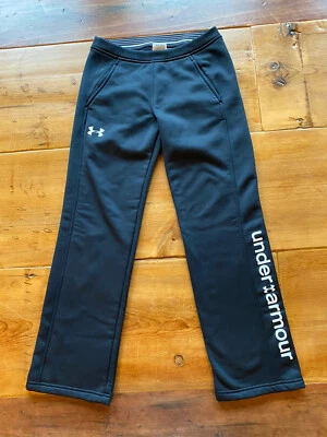 Pantalones negros Under Armour Heat Gear niñas jóvenes M Foto 1 de 4