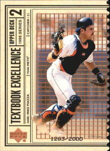 1999 (METS) Upper Deck Textbook Excellence Double #T15 Mike Piazza /2000