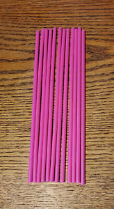 Pink Plastic Tubing 12 - 8" x 3/16" OD 1/8 ID Fishing Lure Making Supplies