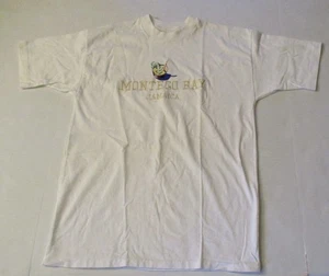 Montego Bay Jamaica Vintage Embroidered T-Shirt Medium Sun Island Single Stitch - Bild 1 von 10