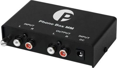 Pro Ject Phono Box MM Moving Magnet Receiver Amplifier Low Noise Gold RCA Inputs - Image 1 of 3