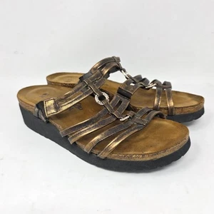 Naot Betty Burnt Copper Leather Strappy Sandals Women's Size 5 - Picture 1 of 6