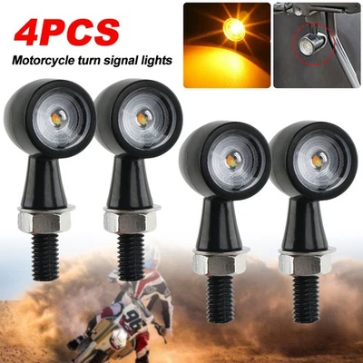 Mini Led Blinker schwarz getönt Motorrad Quad Top Qualität 1 Paar E-geprüft - Bild 1 von 4