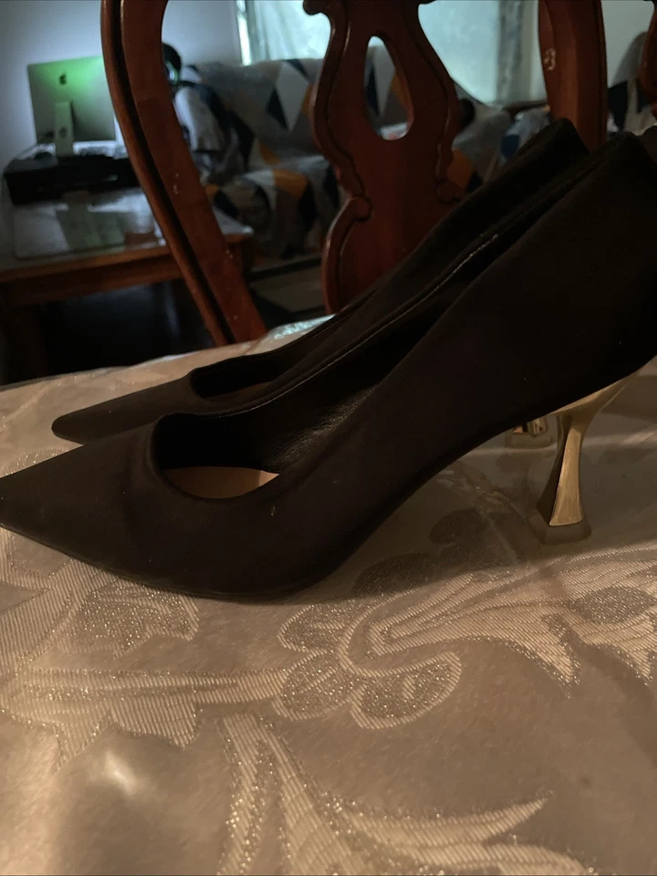 Sam Edelman Women's ANTONIA Black Suede Leather Pointed Toe Pump Shoe Size 6.5 - Image 1 of 1