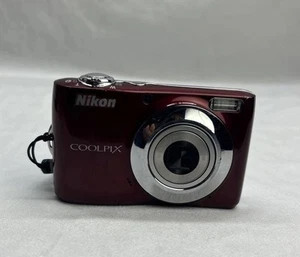 Nikon Coolpix L22 Red Digital Camera 12.0MP 3.6x Optical Zoom Needs Repair - Picture 1 of 8