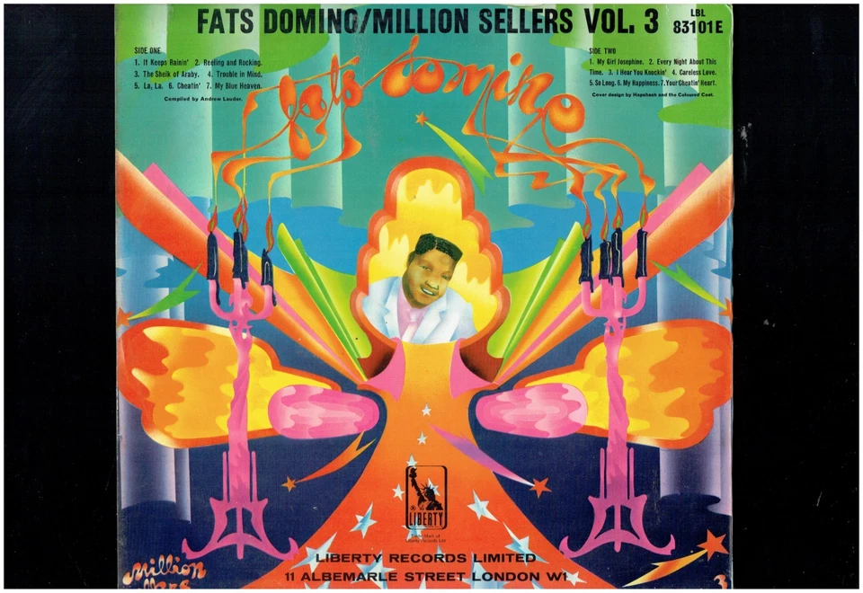 FATS DOMINO MILLION SELLERS VOL 3 VINYL  ALBUM LIBERTY RECORDS 1968 - Image 1 of 1