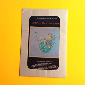 CROSS STITCH CHART:  ARACHNE, THE KNITTING FAIRY   BM - Picture 1 of 1