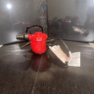 Coleman QuickPump 120V Universal AirBed Pump Red/Black Tested Working Pre-owned - Bild 1 von 4