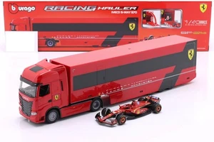 CAMION FERRARI TRUCK BISARCA FERRARI SF-24 SCALA 1:43 CHARLES LECLERC BURAGO - Foto 1 di 1