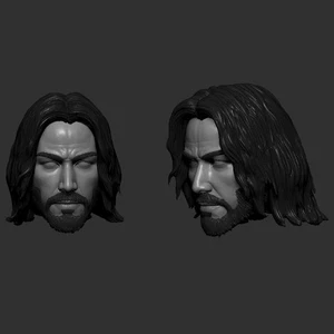 John Wick, kit baba yaga, cabeza esculpida GI Joe clasificada escala 1/12 cabeza sin pintar - Imagen 1 de 9