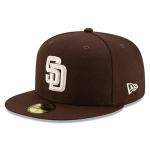 Men's New Era Brown San Diego Padres Alternate Authentic Collection On-Field - Picture 1 of 5