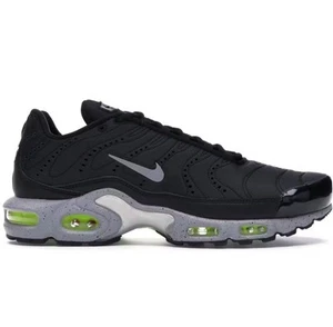 Nike Air Max Plus Premium Hombres Talla 13 Zapatos Negro Mate Plata Volt Nby 815994-003 - Imagen 1 de 24