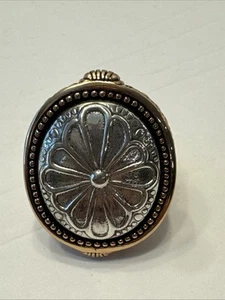 Vintage Sterling Silver 925 Barse Statement Ring Sz Adjust Ornate- 25 Grams - Picture 1 of 11