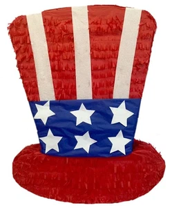 "Nuevo sombrero patriótico piñata 4 de julio 20"" de alto" - Imagen 1 de 2