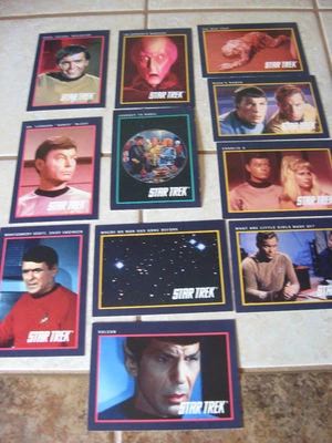 Star Trek Collector Trading Cards Sci- Fi Fantasy Vintage 1991 Set of 11 - Image 1 of 3
