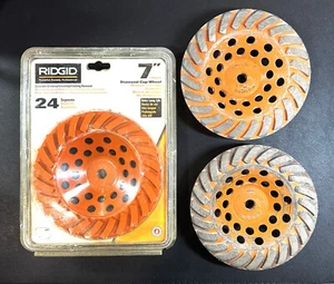 RIDGID TAW7024P1 3 UNIDADES. 7 pulgadas Muela abrasiva de diamante de copa turbo de 24 segmentos - Imagen 1 de 8