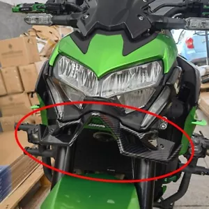 Per Z900 2020 -2024 Coperchio spoiler vento ala, plastica, look fibra di carbonio - Foto 1 di 5