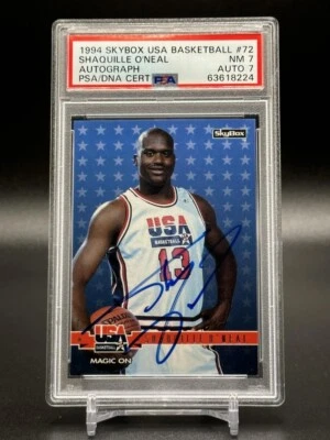 Shaquille O’Neal 1994 Skybox firma EE. UU. autógrafo automático #/4000 PSA/DNA 7 POP 1 Foto 1 de 2