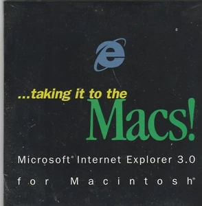 Microsoft Internet Explorer 3.0 for Power Macintosh ~ CD-Rom ~ 1996 - Picture 1 of 2