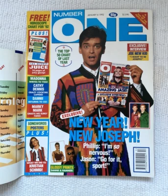 NO.1 MAGAZINE JANUARY 4 1992 Philip Schofield Cathy Dennis Madonna Number one - Image 1 of 4