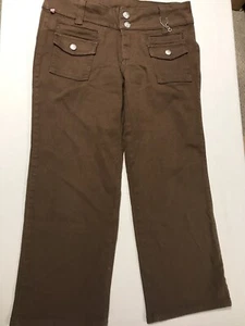 Younique Brown Capri Dress Pants Size 5 NWOT. #35 - Picture 1 of 7
