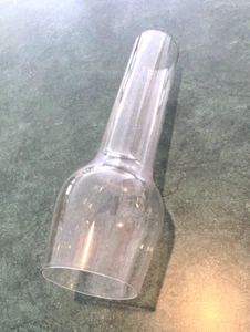 Vintage Clear Glass Chimney for Oil/Kerosene Lamp -  Unusual Shape - Picture 1 of 3
