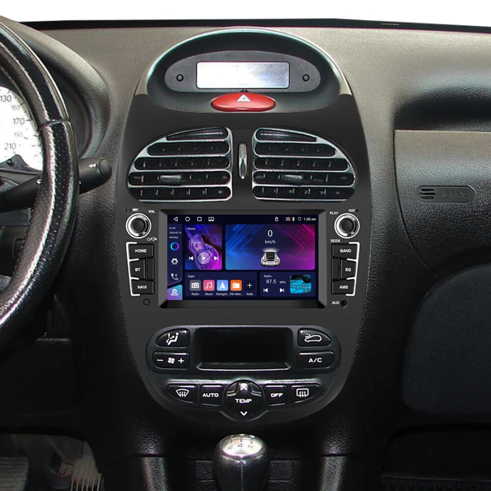CarPlay 6,2" Für PEUGEOT 206 206CC 206SW 2000-2008 Android 13 Autoradio 4+64GB - Bild 1 von 4