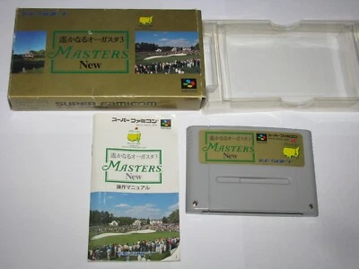 Harukanaru Augusta 3 Masters New Super Famicom Japan import Box Manual US Seller - Image 1 of 4