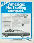 1971 Duster Plymouth Valiant Small Enough But Big Enough Vtg Print Ad L35