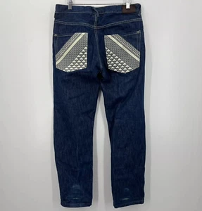 Sean John Jeans Men's Size 32 Blue Dark Wash Vtg Y2K 100% Cotton Straight Loose - Picture 1 of 14