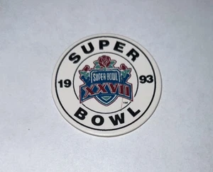 Super Bowl XXVII NFL Football Pog Slammer Collectible Milk Cap 1993 New Rare - Picture 1 of 2