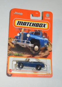 MATCHBOX 2024 MOUNTAIN EXPLORERS 10/100 - 1948 WILLYS JEEPSTER DUNKELBLAU - Bild 1 von 5