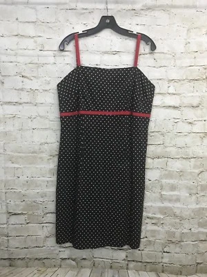 Vestido vaina óptica sin mangas a lunares blanco negro Amanda Smith para mujer talla 14* Foto 1 de 4