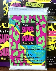 1991 PRO SET SUPERSTARS MusiCards (Series 1) 🎤 PACK 10 Cards MADONNA LL COOL J! - Bild 1 von 22