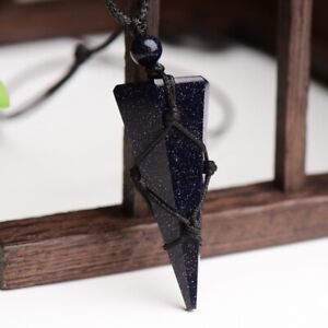 Natural Stone Obsidian Pendant Healing Reiki Men Women Necklace Christmas Gifts