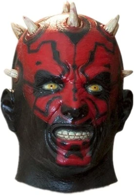 Scary Creepy Halloween Devil Latex Costume Mask - Darth Maul mask - Image 1 of 4