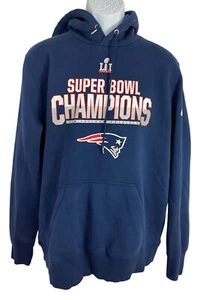 Suéter con capucha Nike NFL New England Patriots Superbowl Champions LI talla XL azul - Imagen 1 de 9