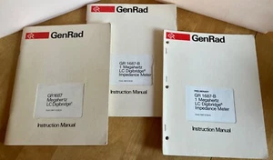 GenRad GR 1687-B LC Digibridge Impedance Meter: 3 Instruction Manuals - Imagen 1 de 16